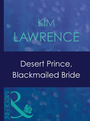 cover image of Desert Prince, Blackmailed Bride